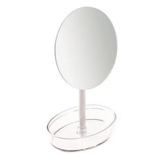 Makyaj Aynası Ve Kozmetik Organizer Oval 15x14x28cm | Decoverse