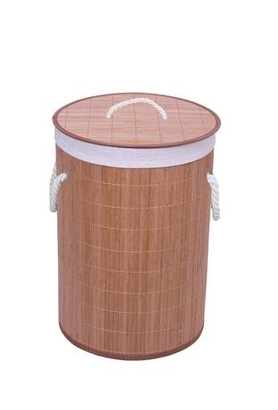 Bambu Kapaklı Çamaşır Sepeti El Yapımı Natural X35x60cm | Decoverse